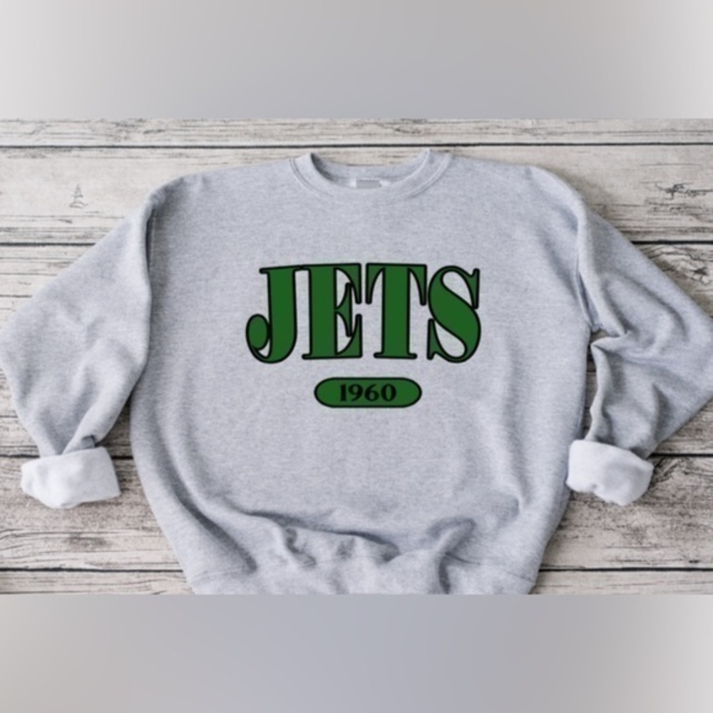 Jets Offset Crewneck - Picture 1 of 5